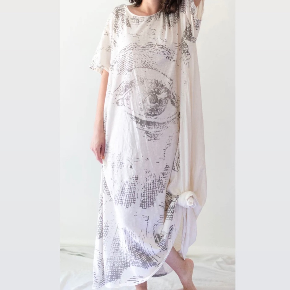 Magnolia Pearl Freedom of Conscience T Shirt Dress Distressed One Size